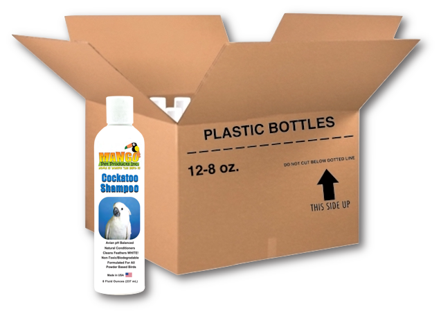 COCKATOO SHAMPOO - 8 OUNCE BOTTLES - CASE OF 12