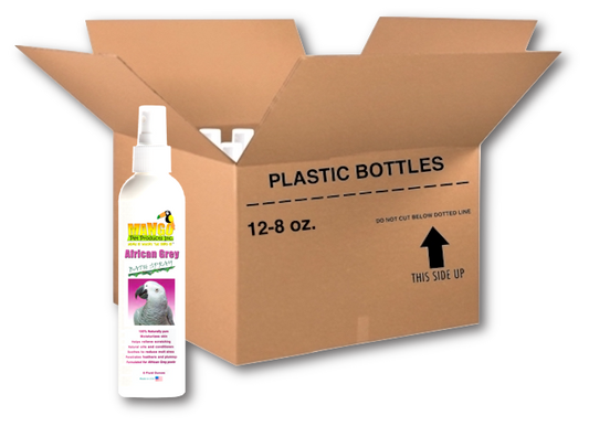 AFRICAN GREY BATH SPRAY - 8 OUNCE BOTTLES - CASE OF 12
