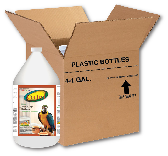 CONTROL NATURAL AVIARY & CAGE BUG SPRAY - CASE OF 4 GALLONS