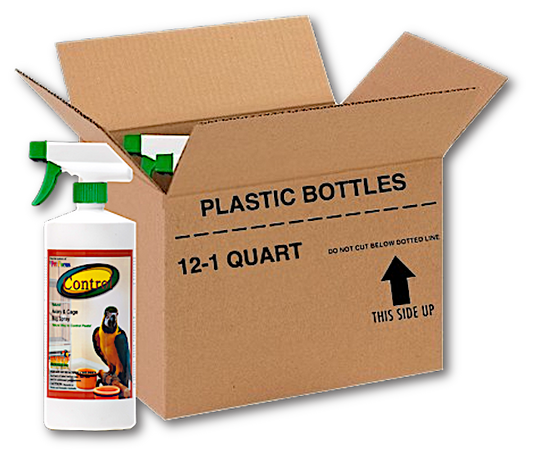 CONTROL NATURAL AVIARY & CAGE BUG SPRAY - CASE OF 12 QUARTS