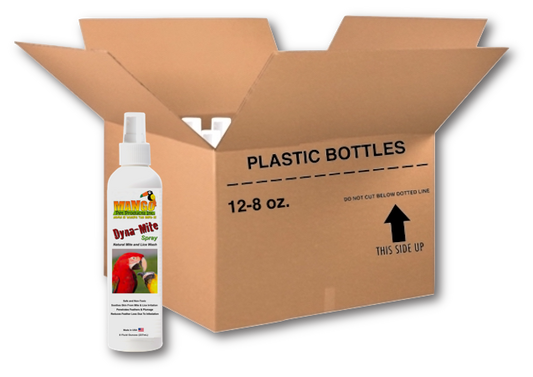DYNA-MITE SPRAY: NATURAL MITE & LICE WASH - 8 OUNCE BOTTLES - CASE OF 12