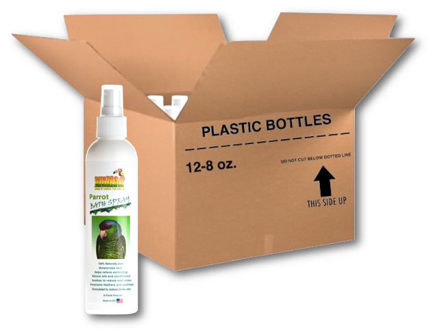 PARROT BATH SPRAY - 8 OUNCE BOTTLES - CASE OF 12