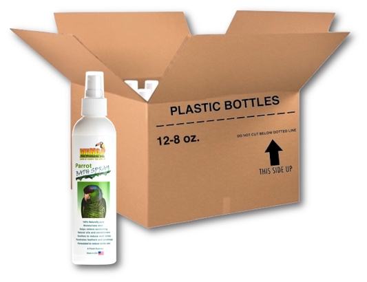 PARROT BATH SPRAY - 8 OUNCE BOTTLES - CASE OF 12