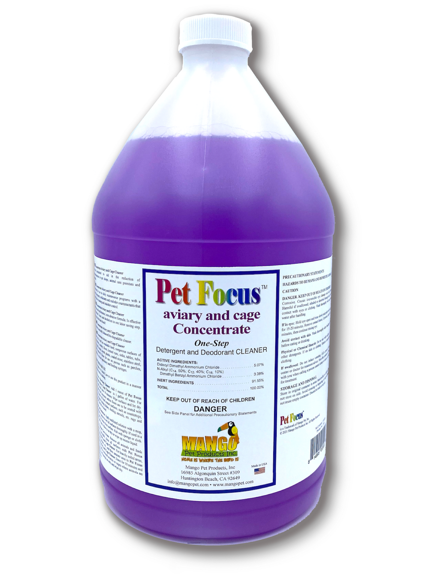 PET FOCUS AVIARY & CAGE CLEANER - CONCENTRATE - GALLON