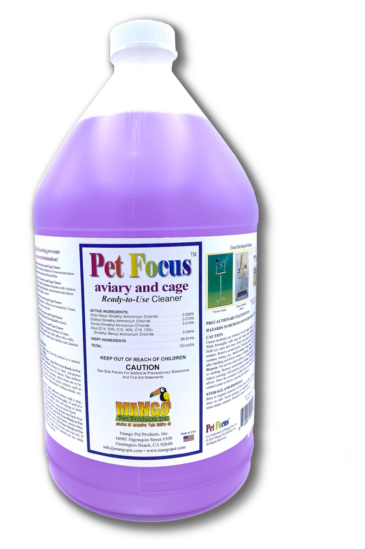 PET FOCUS AVIARY & CAGE CLEANER - READY-TO-USE - GALLON