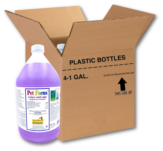 PET FOCUS AVIARY & CAGE CLEANER - READY-TO-USE - CASE OF 4 GALLONS